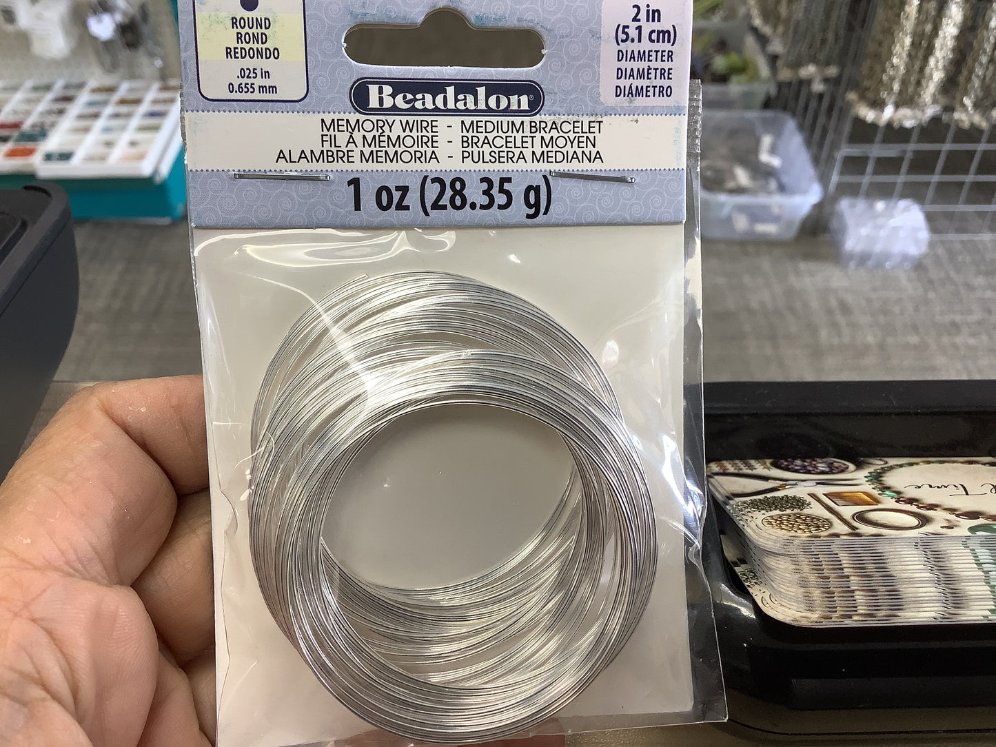 Memory wire bracelet