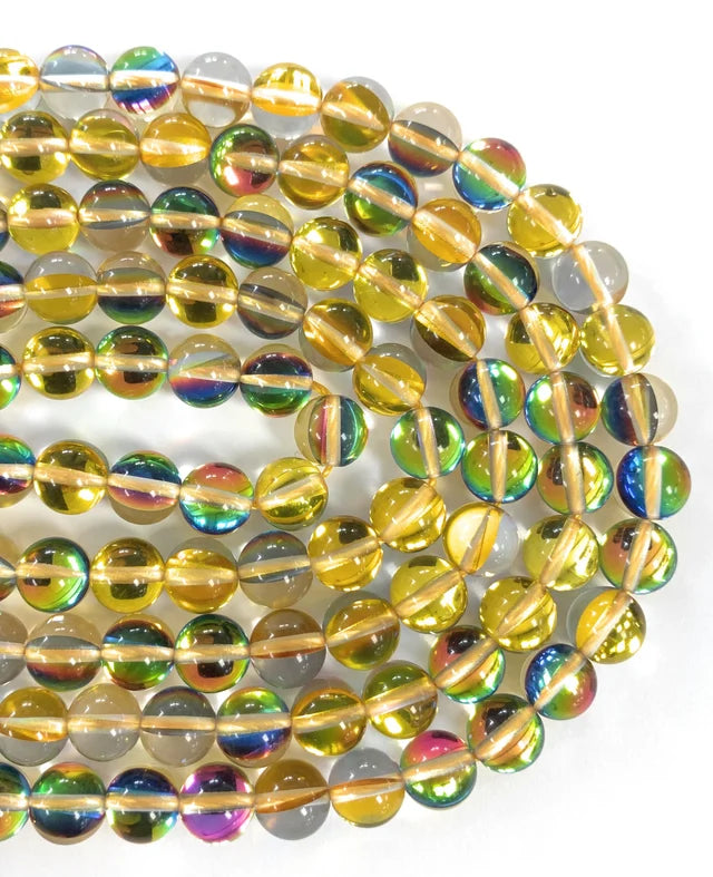 Shiny Vitrail Mermaid Glass