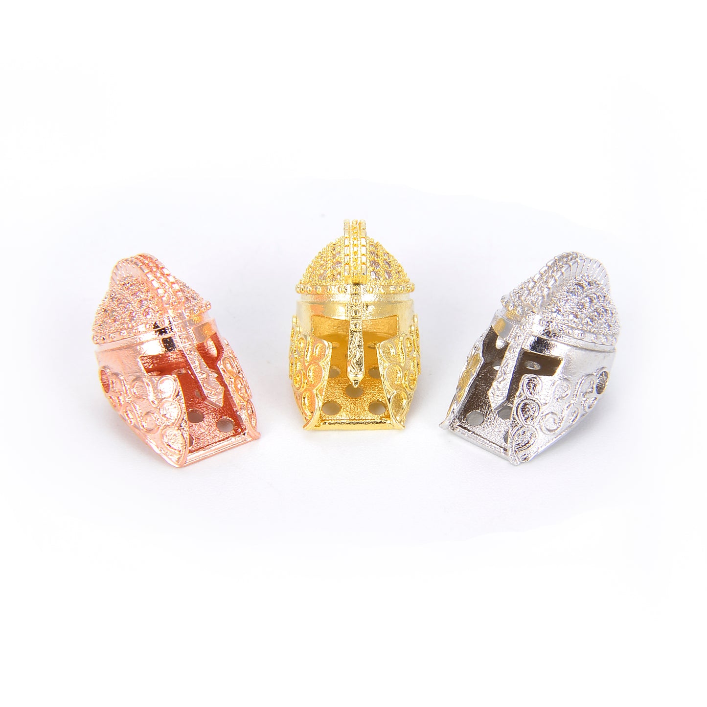 Cubic Zirconia Spartan Helmet