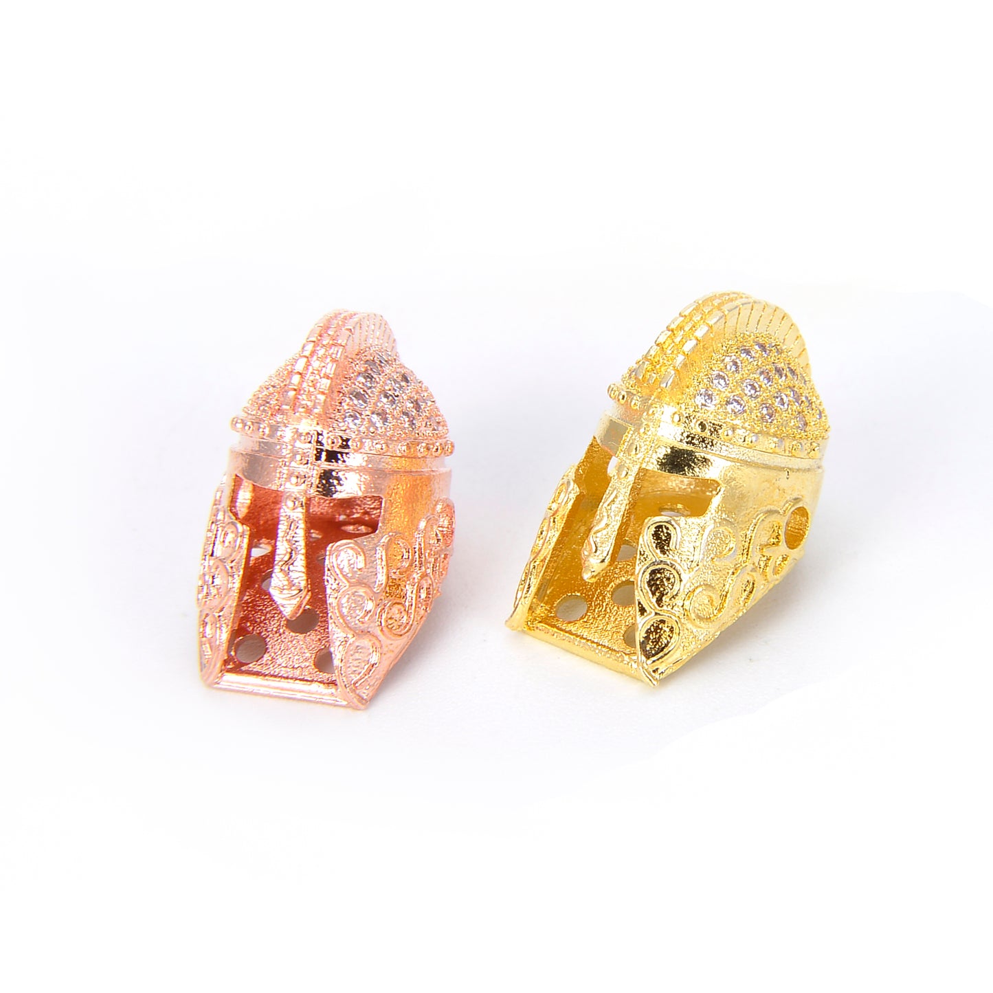 Cubic Zirconia Spartan Helmet