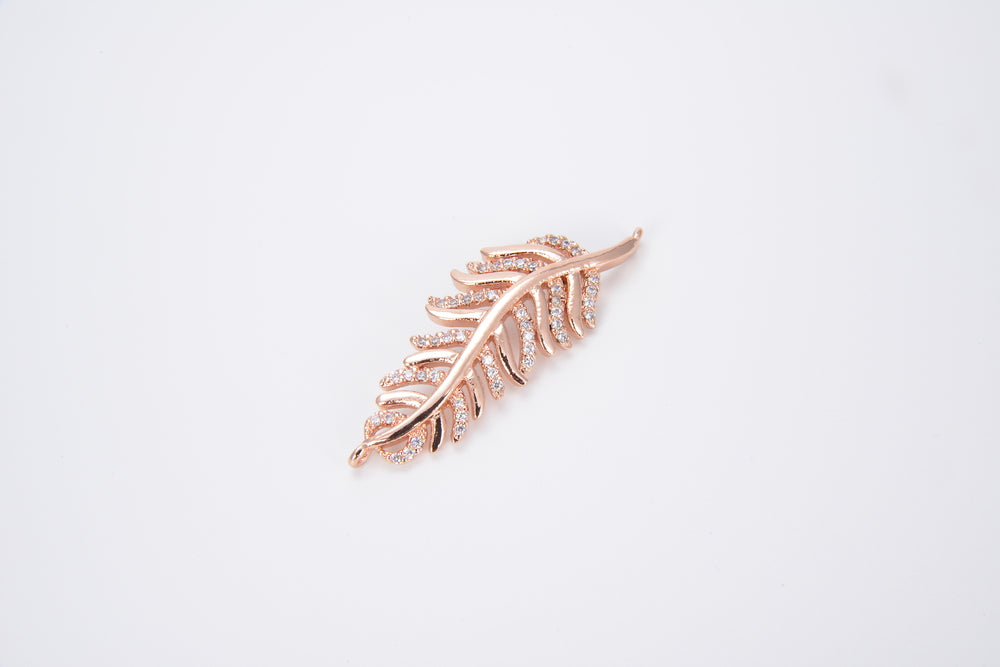 Micro pave leaf connector
