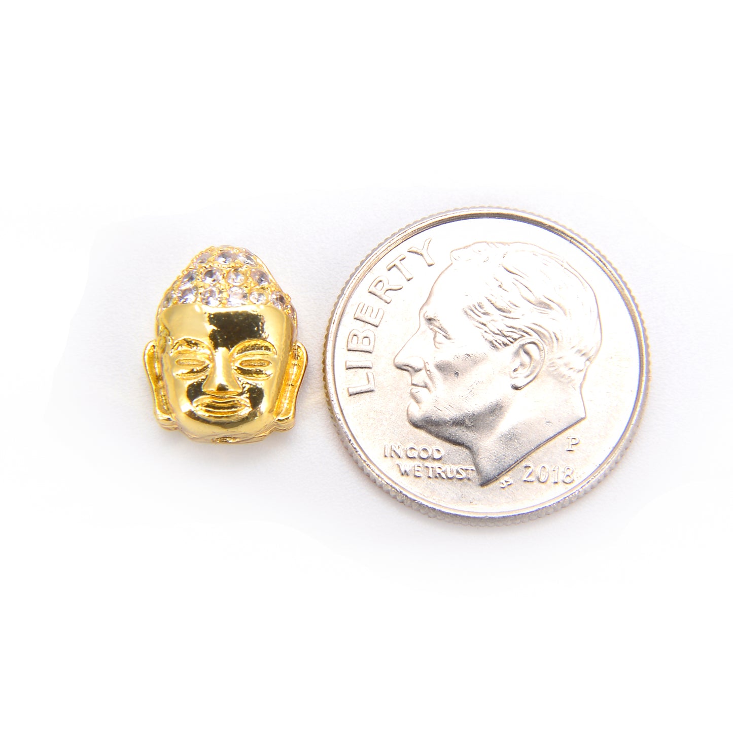 Micro pave Buddha head